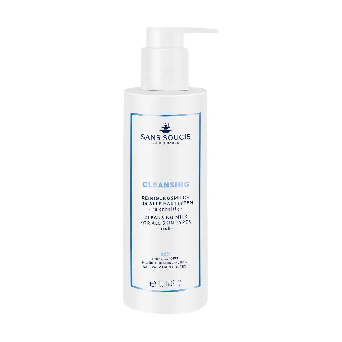 Очищувальне молочко для обличчя Sans Soucis Cleansing Milk, 190 мл